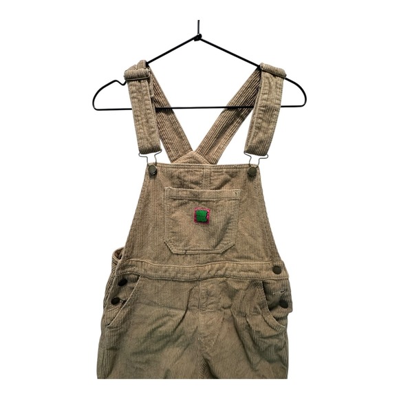 Empyre Vintage Corduroy Overalls Women Brown‎ Adjustable Straps - Picture 3 of 14